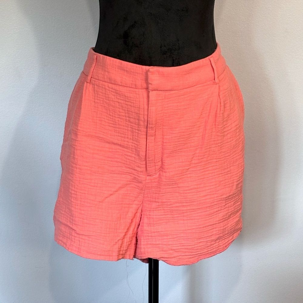 Nine West | Women’s Cruz Coral High Rise 100% Cotton Walking Shorts Sz 1X